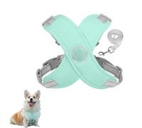Chewie Cozy Harness, Getchewie Dog Harness, Adjustable Dog Vest with Poop Bags Dispenser, Anti-Breakaway, Reflective at Night b (Green,M)