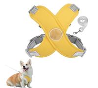 Chewie Cozy Harness, Getchewie Dog Harness, Adjustable Dog Vest with Poop Bags Dispenser, Anti-Breakaway, Reflective at Night b (Yellow,L)
