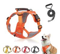 Chewie Cozy Harness, Getchewie Dog Harness, Reflective Adjustable Comfortable Pet Chest, Get Chewie No Pull Breathable Dog for Small Medium Large Dogs (Orange,M)