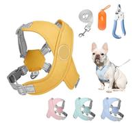Chewie Cozy Harness, Getchewie Dog Harness, Reflective Adjustable Comfortable Pet Chest, Get Chewie with Poop Bags Dispenser, No Pull Breathable Dog for Small Medium Large Dogs (Yellow,Large)