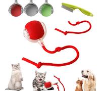 Chewie Interactive Rolling Dog Ball, Chase Mate Cat Toy, Smart Cat Toy Ball, Automatic Rolling Ball For Dogs, Interactive Dog Cat Smart Ball Toy, For Bored Indoor (Red-A)