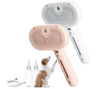 Chewie Steam Brush for Dogs, 2025 New Chewy Viral Steam Brush, 3 In 1 Rechargeable Steam Cat Brush Self Cleaning Dog Brush for Long and Short Hair Dogs, Remove Tangled Loose Hair (Mix-C)