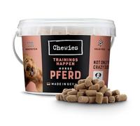 Chewies Happen - Golosinas para Perros sin Cereales, Suaves y sin azúcar, monoproteína en Cubo resellable, Fabricado en Alemania (8 x 300 g)