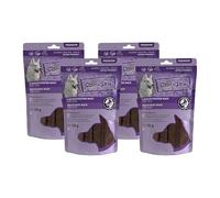 Chewies Tiras de Carne Maxi para Perros de 100% Carne de Cabra - 4 x 150 g - Tiras para Masticar Cabras secas al Aire para Perros - sin azúcar y sin Cereales - Deshidratado de la Cabra