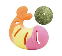 Chewing Toys for Cats - Kitten Shrimp Shape Catnip Teething Game - Cat Teeth Cleaning Toy | for Indoor Home Daily Exercise Apartment Birthday Holiday Multi-Pet Household