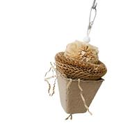 Chewing Toys - Natural Paper Bird Shredding Toy | Cage Hanging Entertainment Toyy | Beak Grinding Chew Toyy, Destructible Bird Toy For Cage Decoration and Play