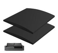 Chewtoyo 2 cojines de apoyo para sofá de 20 x 20 x 2 pulgadas, esponja de alta densidad, esponja curva, restaura y prolonga la vida útil del sofá