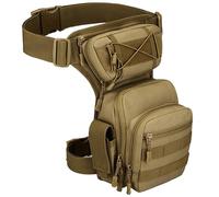 Chewtoyo Bolsa impermeable para muslo, bolsa ajustable con hebillas rápidas, riñonera de poliéster para senderismo, camping, pesca y fotografía