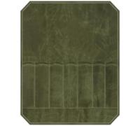 Chewtoyo Correas con estuche de almacenamiento para cuchillos, bolsa enrollable de lona de chef de larga duración, para cuchillos de cocina, múltiples ranuras, fácil de limpiar y portátil, color verde