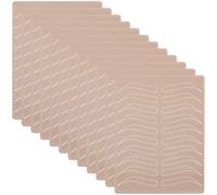 Chewtoyo Hojas Pmu Silicona, 12 piezas de microblading para práctica de piel con plantillas de cejas, para simulación de piel y tatuaje de cejas, reutilizables