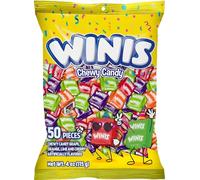 Chewy Candy Winis - Bolsa variada original - Caramelos de caramelo, 50 piezas envueltas individualmente, bolsa de 4 onzas, mezcla de dulces de Pascua surtidos