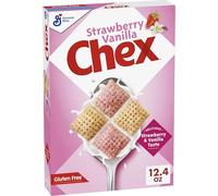 Chex Cereal, queso de fresa y vainilla, cereal sin gluten, hecho de granos enteros, 350 ml