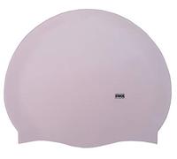 CHEX Gorro de natación de silicona elástico unisex para mujeres y hombres, de una pieza, color pastel oscuro, talla única, para adultos a partir de 8 años, fácil de poner (rosa perlado)