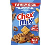 Chex Mix Mezcla tradicional de aperitivos salados, tamaño familiar, 13 onzas