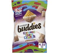 Chex Mix Muddy Buddies - Mezcla de bocadillos crujientes de canela y tostadas, 120 ml