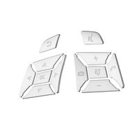 CHEYINGCHIDIY Pegatina plateada para interruptor de botón de volante de coche para Mercedes Benz A B C E Ml Gl Cla Gla Glk Sl SLK Clase W176 W246 W212 W204