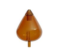 chezArtemis 20ml Vidrio Ámbar Recambio para Difusor Sin Agua | Vidrio borosilicato soplado mano, tono ámbar cálido, sin plástico, recambio compatible difusor sin agua serie Larmes