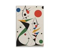 CHEZLIEND Joan Miró PaintingCreativity into Simple Design Lienzo Pintura Animación Película Lienzo Póster Juvenil Decorativo Hogar Estética Poster60x90cm Sin Marco-Estilo-30