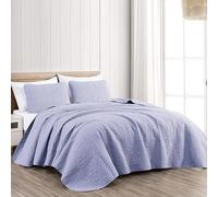 Chezmoi Collection Austin - Juego de Colcha de 3 Piezas Extra Grande (tamaño King, Color Lavanda)