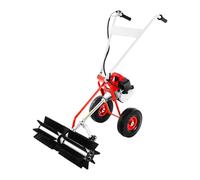 CHFUNE Barredora de 1,7 CV, motor de 2 tiempos, barredora manual, 1,25 kW, 8500 rpm, arranque con diferentes accesorios