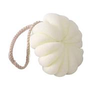CHFYIJYHM Cepillo en seco, bola de baño gruesa, exfoliante, malla espumosa, cuerpo, espalda, piel, accesorios de baño, esponja exfoliante (Bianco)