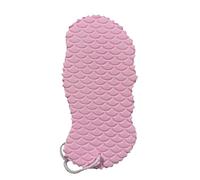 CHFYIJYHM Cepillo en seco exfoliante suave para el cuerpo, esponja exfoliante para baño, cepillo de ducha, limpiador corporal, removedor de piel muerta (rosa)