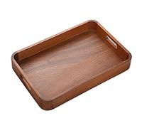 CHFYIJYHM Coffee Table Tray Serving Tray Rectangular Decorative Tray Household Breakfast Tray Tea and Coffee Large Tray with Handles(45 * 29.8 * 4.7cm)
