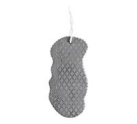 CHFYIJYHM Esponja mágica 3D de cepillado en seco, esponja de baño, removedor de piel muerta, masajeador exfoliante, cepillo de ducha, esponja peladora (gris)