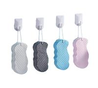 CHFYIJYHM Esponja suave de cepillado en seco para adultos, esponja exfoliante, limpiador de piel muerta (rosa)