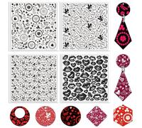 CHGCRAFT 4 hojas de textura de arcilla polimérica para el día de San Valentín, labios, amor, corazón, cupido, textura, hojas de sello de silicona, textura de arcilla, hojas de textura para arcilla