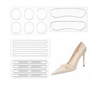 CHGCRAFT 68 Pcs Insertos de silicona para tacones altos Sling Shoe Grip Almohadillas para sandalias Inserciones de tacones Almohadillas antideslizantes para zapatos deportivos para mujeres y hombres