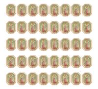 CHGCRAFT - Lote de 40 perlas espaciadoras para la señora de Guadalupe Saint Jude de aleación esmaltada para bricolaje collar pulsera pendientes llaveros artesanía fabricación de joyas octágono