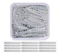 CHGCRAFT Rectangle Spacer Bar Tibetan Antique 7 agujeros Platinum Separator Spacer Bar Link Bead Connector Multi Strand Separator Utilizado para la fabricación de joyas y la conexión, mittlerer,