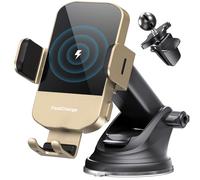 CHG argador de coche inalámbrico de carga rápida de 15 W, cargador de coche, soporte de teléfono para iPhone 14 13 12 Mini Pro Max 11 Xs, Samsung Galaxy S22+ S21 S10 Note 20, etc