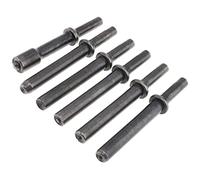 ChgImposs 6 remaches de aire sólido de acero duro 45#, herramienta neumática de soporte de cabeza de impacto para perforación/eliminación de oxidación