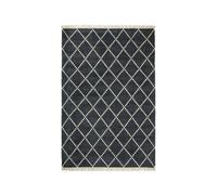 Chhatwal & Jonsson Alfombra Kyi Black/offwhite. bambu/silke. 230x320 cm