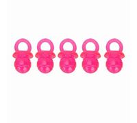 CHHELIHL 5 unids/Set Chupete en Forma de mordedor para Perros de compañía, Juguete Interactivo para Masticar con Sonido para la dentición (Roja)
