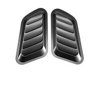 CHHELIHL Cubierta de ventilación para capó de automóvil, para CHHELIHL, Material ABS, fácil instalación, no se Necesitan Herramientas, Decora y Protege la ventilación, Alta (Negra)