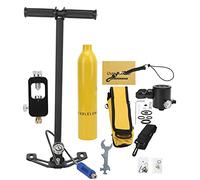 CHHELIHL Kit de respiración subacuática con Cilindro de oxígeno DIDEEP de 0,5 L para Buceo y para instrucción de Buceo. (Cilindro de oxígeno Amarillo + Bolsa de Almacenamiento Amarilla)