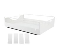 CHHELIHL Organizador de gabinete extraíble de Acero al Carbono, estantes de despensa deslizantes Suaves y silenciosos para Armario de baño (l)