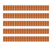 Chhelihl, para etiquetas hechas a mano, 100 pcs, para microfibra, impresión duradera, clara, suave, conveniente y en relieve (Color de chocolate)
