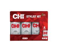CHI Casa Stylist Kit: Infra Champú + Keratin Mist + Tratamiento + Silk Nueva