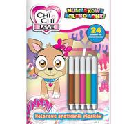 Chi Chi love Numerkowe kolorowanki Kolorowe spotkania piesków