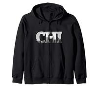 CHI Chicago City Skyline del Centro de Chicago, Illinois Sudadera con Capucha