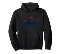 Chi-Town Strong: Orgullo Urbano para los Amantes de la Ciudad del Viento Sudadera con Capucha, Unisex para Adultos, Negro, M
