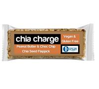 Chia Charge Flapjacks a base de plantas, paquete de 18, mini barras energéticas (30 g), sin gluten, aceite de palma ni lácteos (mantequilla de maní y chips de choc)