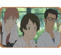 Chiaki Mamiya, Makoto Konno, The Girl Who Leapt Through Time, Kousuke Tsuda Anime Poster Home Wall Art Decor Retro Metal Tin Sign 20.3x30.5 cm