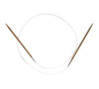 Aguja circular ChiaoGoo de bambú, 80 cm, 3,50 mm, pátina, 1 unidad
