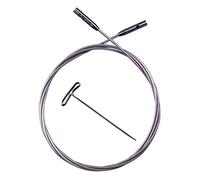 ChiaoGoo SWIV360 Cable Plateado Giratorio 93 cm Tamaño Pequeño S para Agujas de Punto - 1 unidad