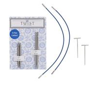 Paquete combinado de encaje corto ChiaoGoo TWIST de 5+8 cm y 3,50 mm (1 unidad)